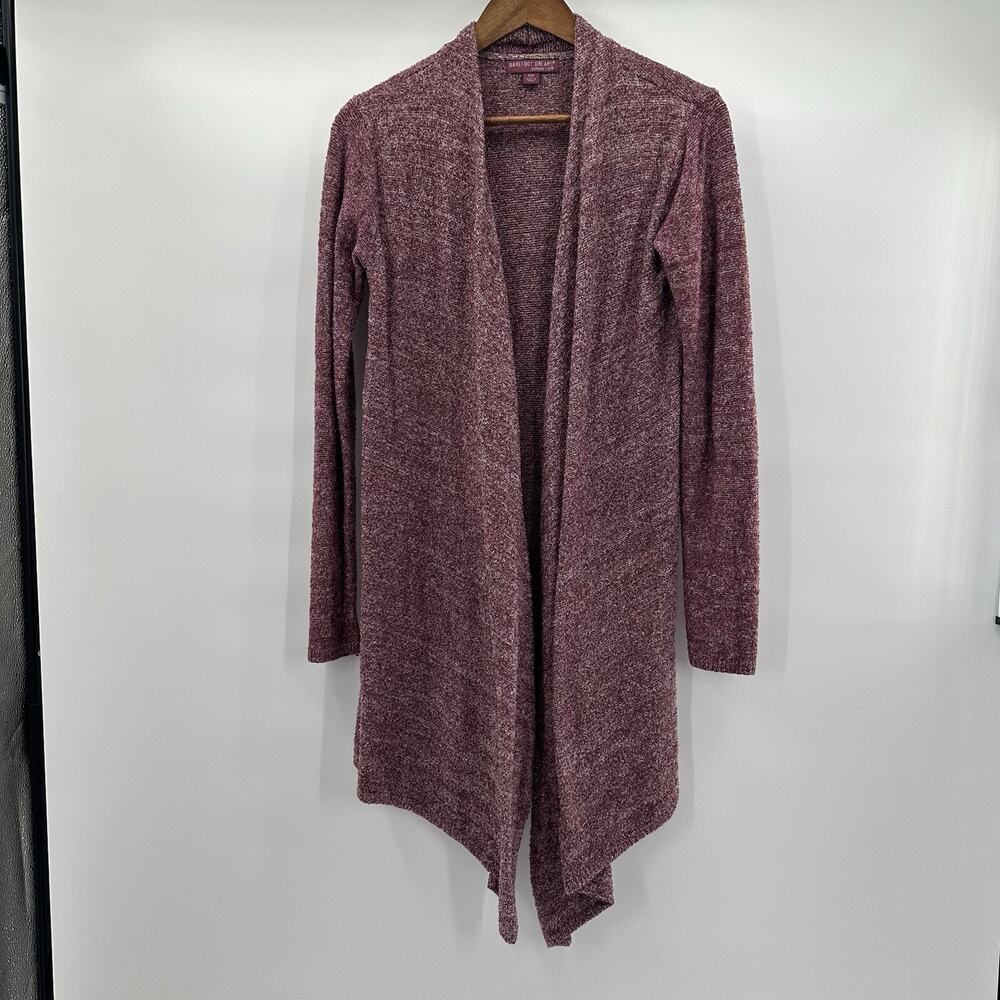 Barefoot Dreams Cardigan Sweater Womens Medium Purple Cozy Chic Light